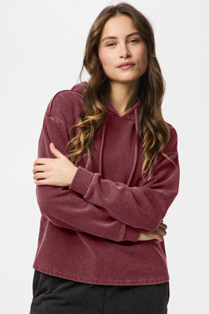 hoodie PCCHILLI donkerrood