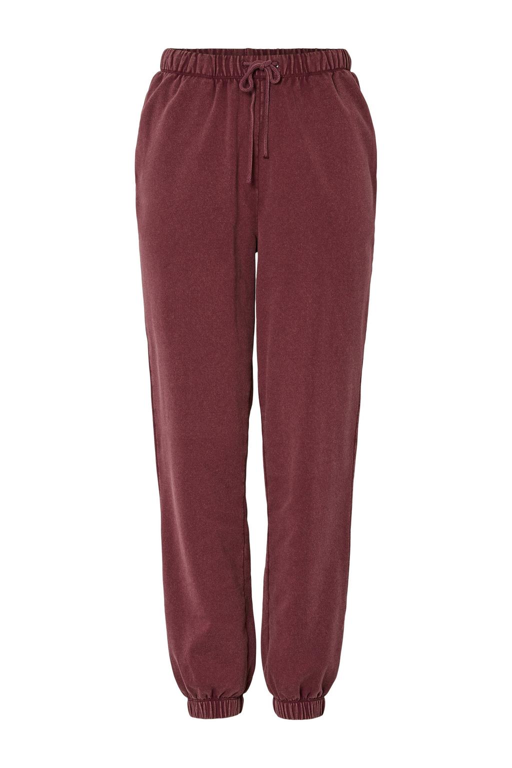 PIECES sweatpants PCCHILLI donkerrood