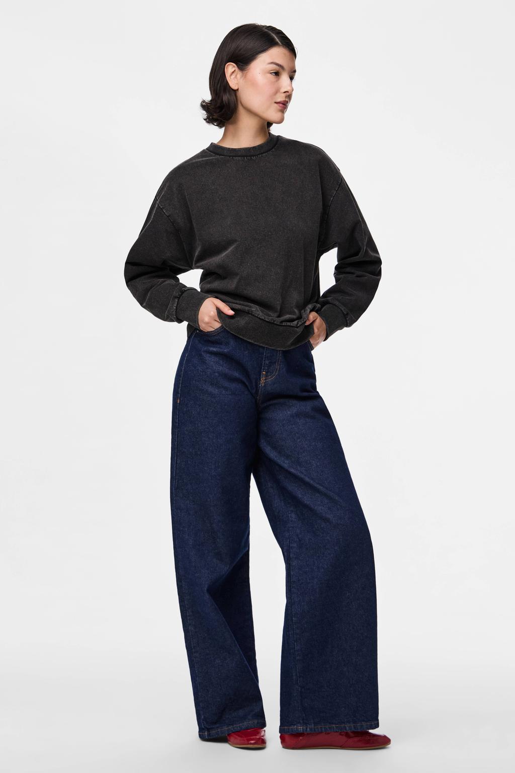 PIECES sweater PCCHILLI zwart