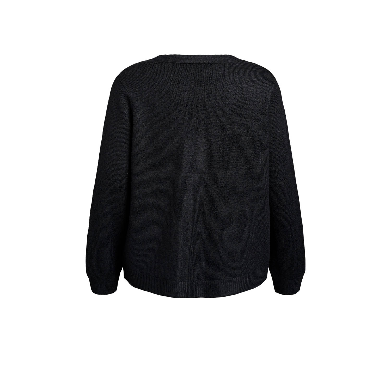 Zizzi gebreid vest zwart