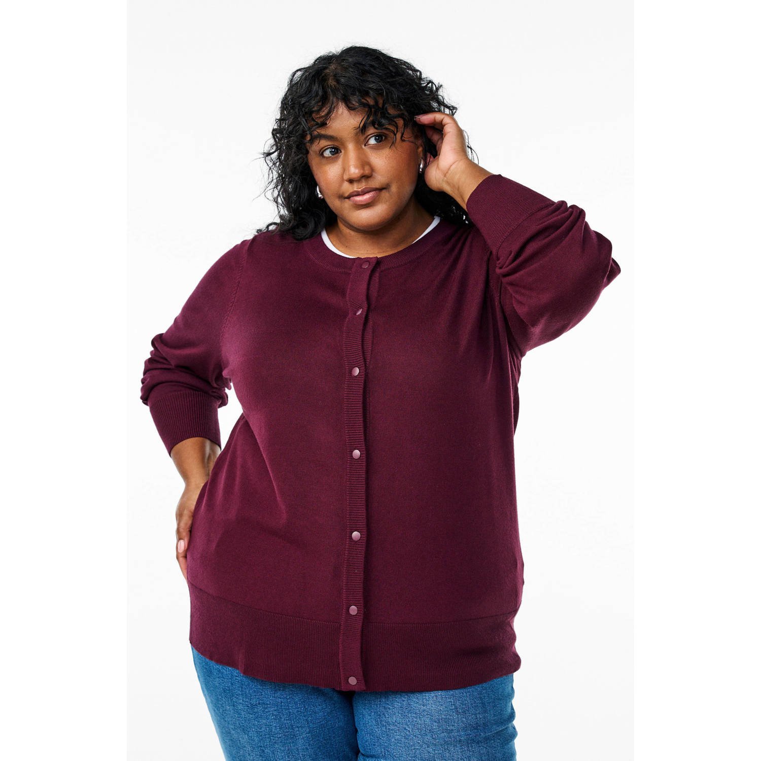 Zizzi gebreid vest