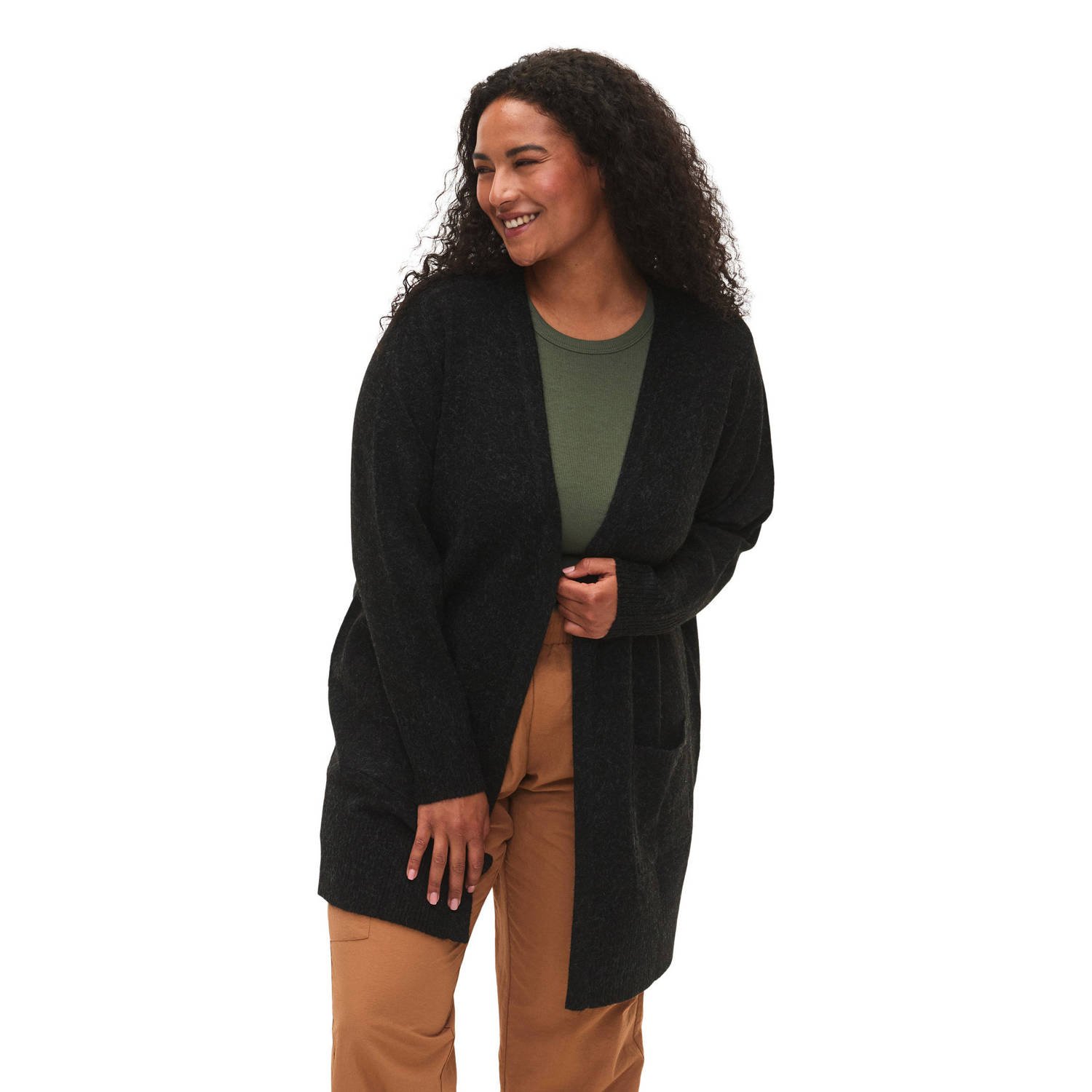 Zizzi gebreid vest