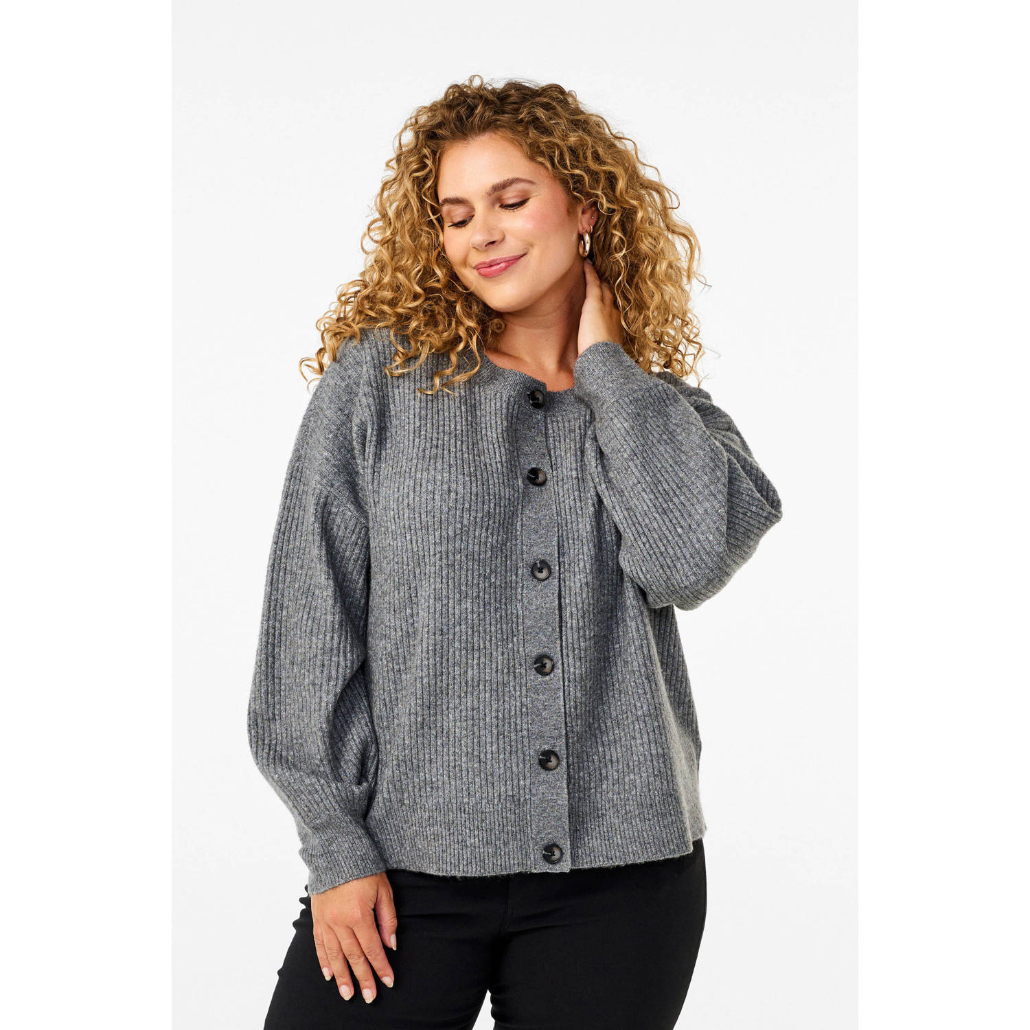Zizzi gebreid vest