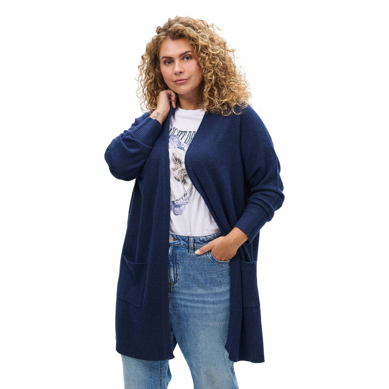 Zizzi gebreid vest
