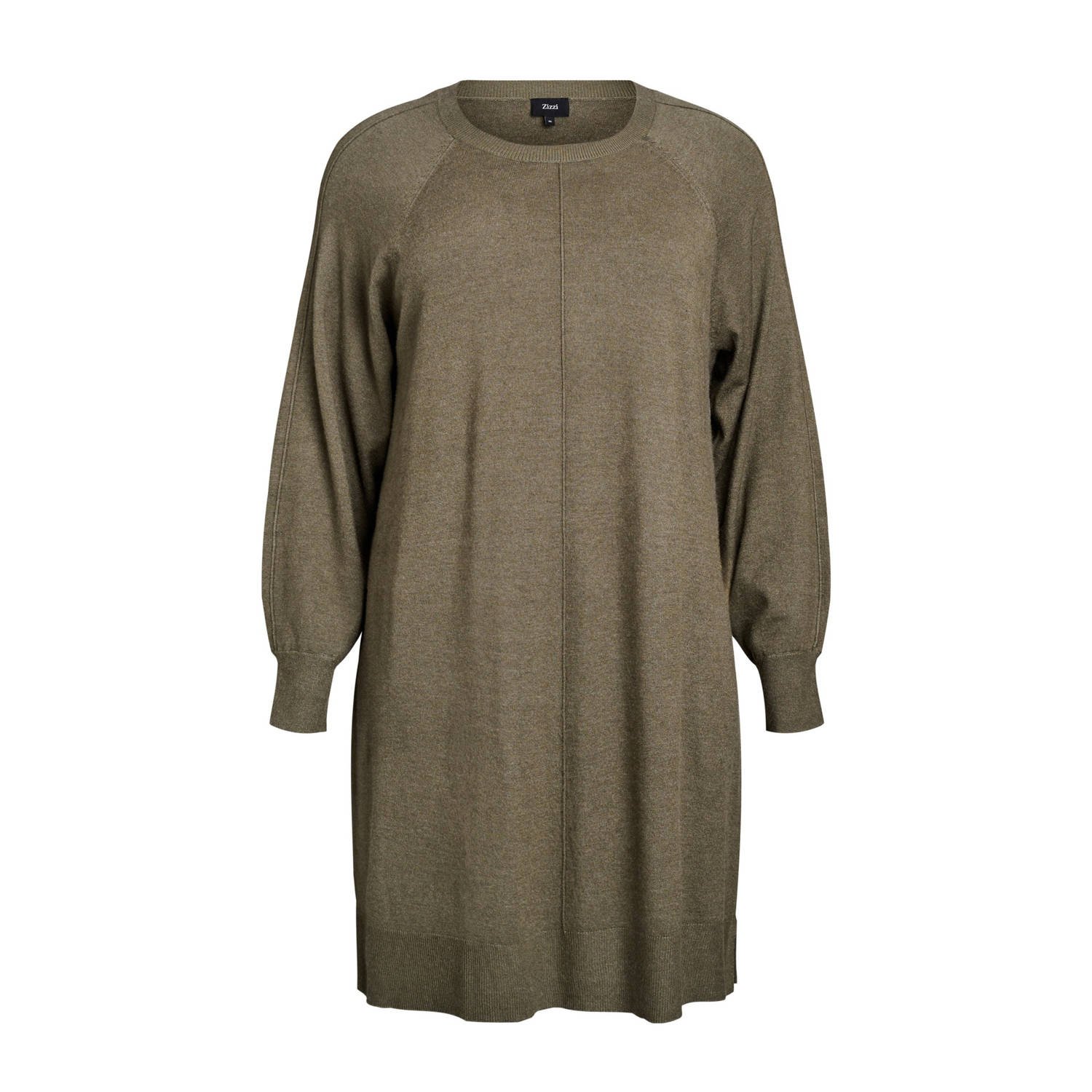 Zizzi gebreide jurk beige