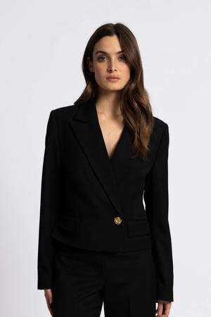 cropped blazer zwart