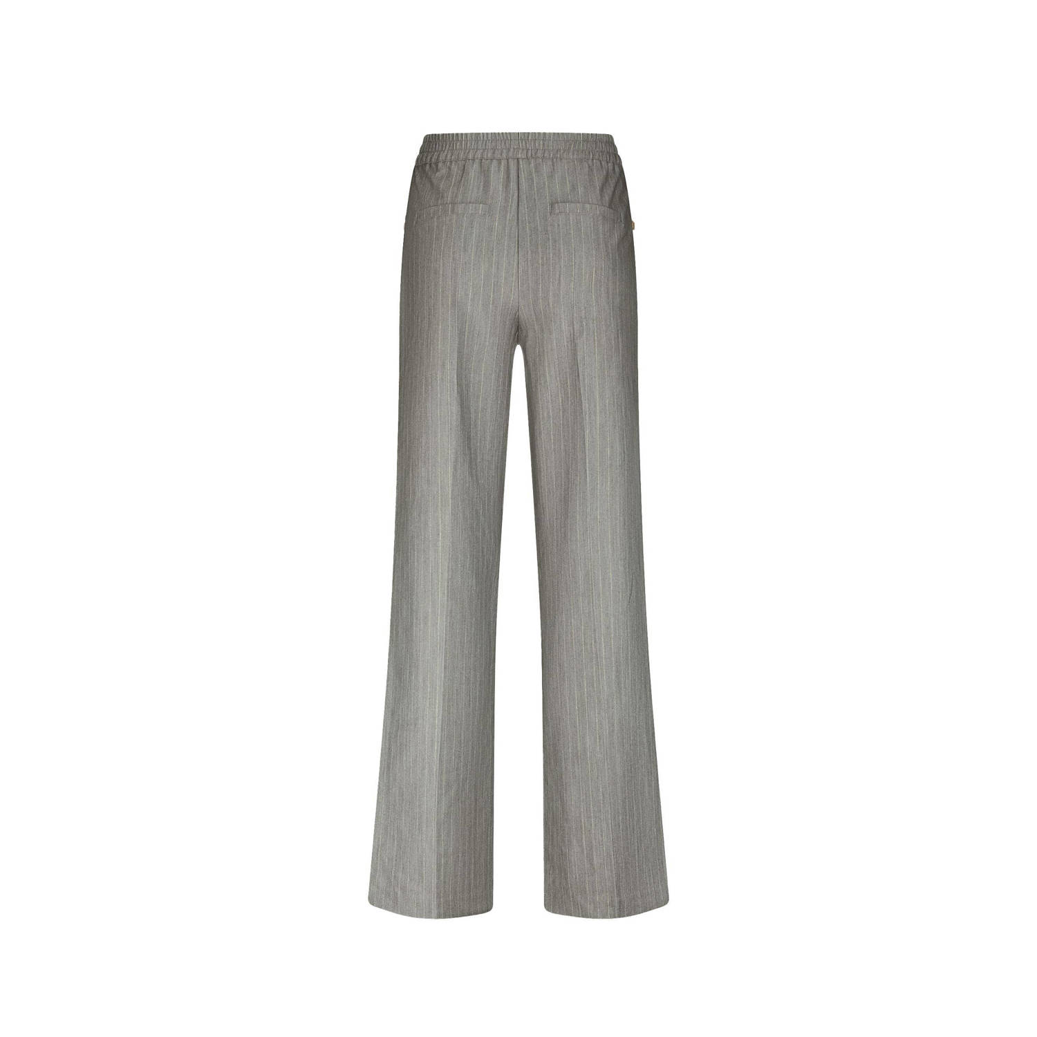 NIKKIE straight regular waist pantalon grijs