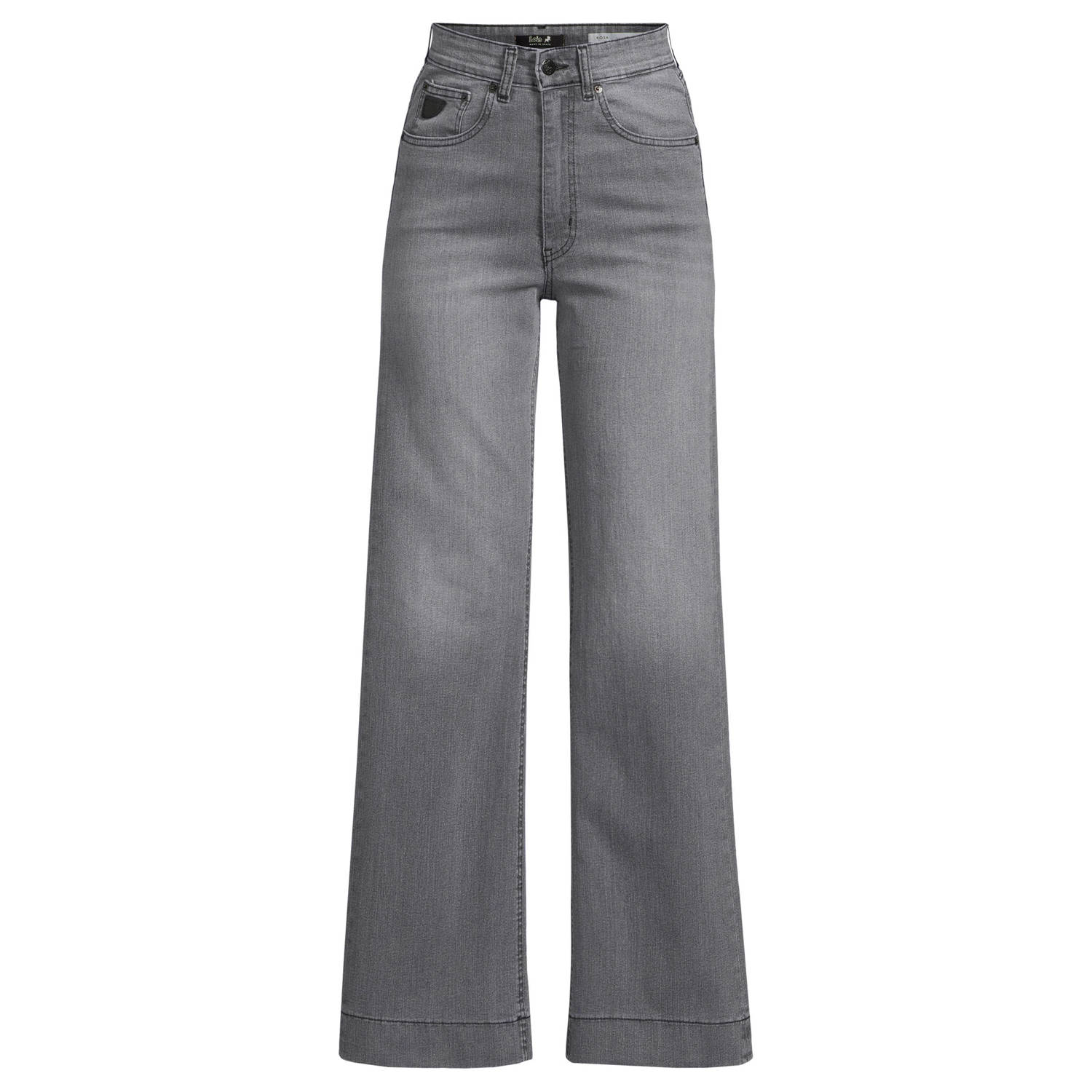 Lois high waist wide leg jeans grey denim