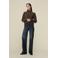 Lois high waist wide leg jeans black denim