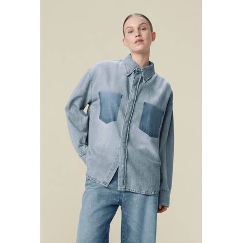 Lois denim blouse light blue denim afbeelding