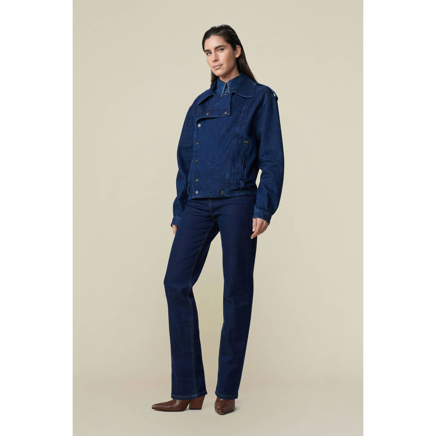 Lois denim spijkerjas dark blue denim