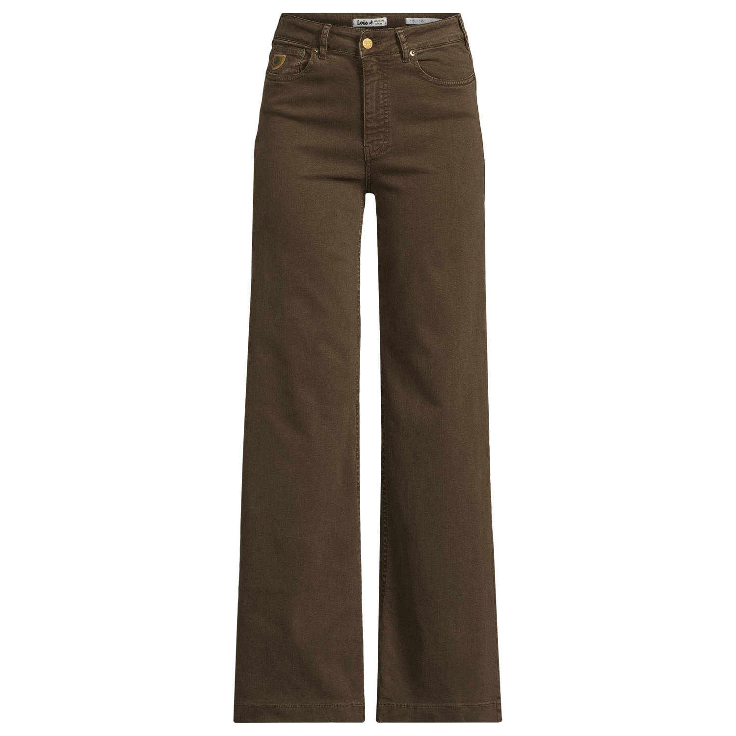 Lois high waist wide leg jeans donkergroen