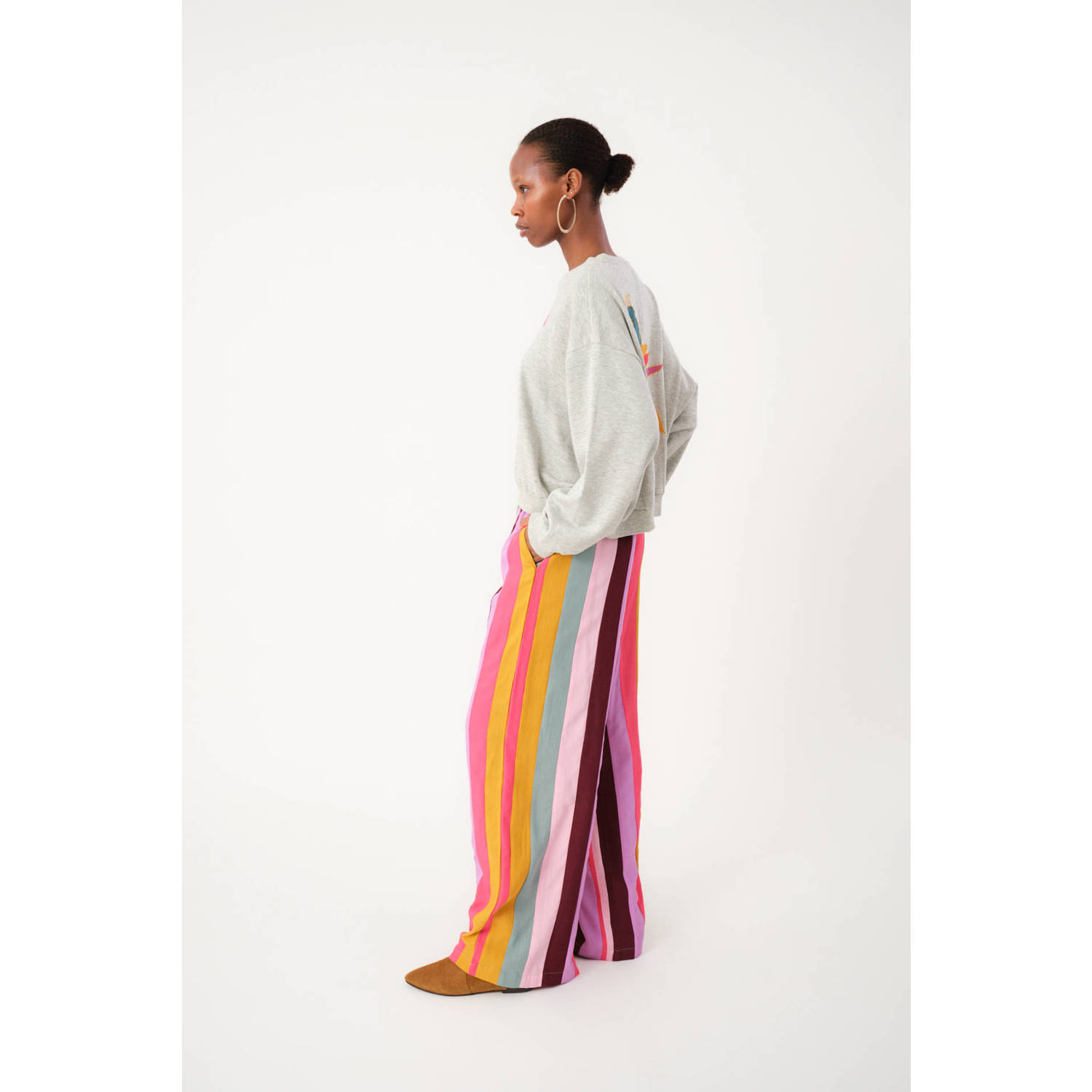 Lollys laundry sweater grijs