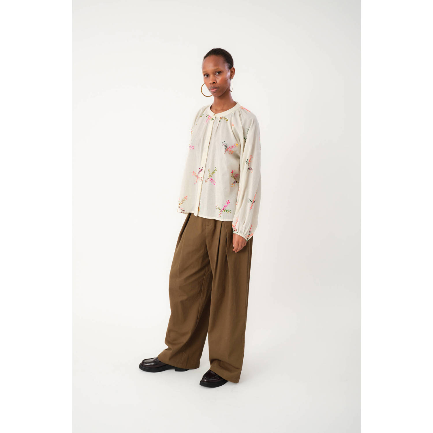 Lollys laundry blouse ecru