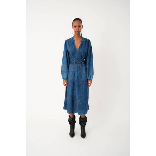 Lollys Laundry denim spijkerjurk blauw afbeelding