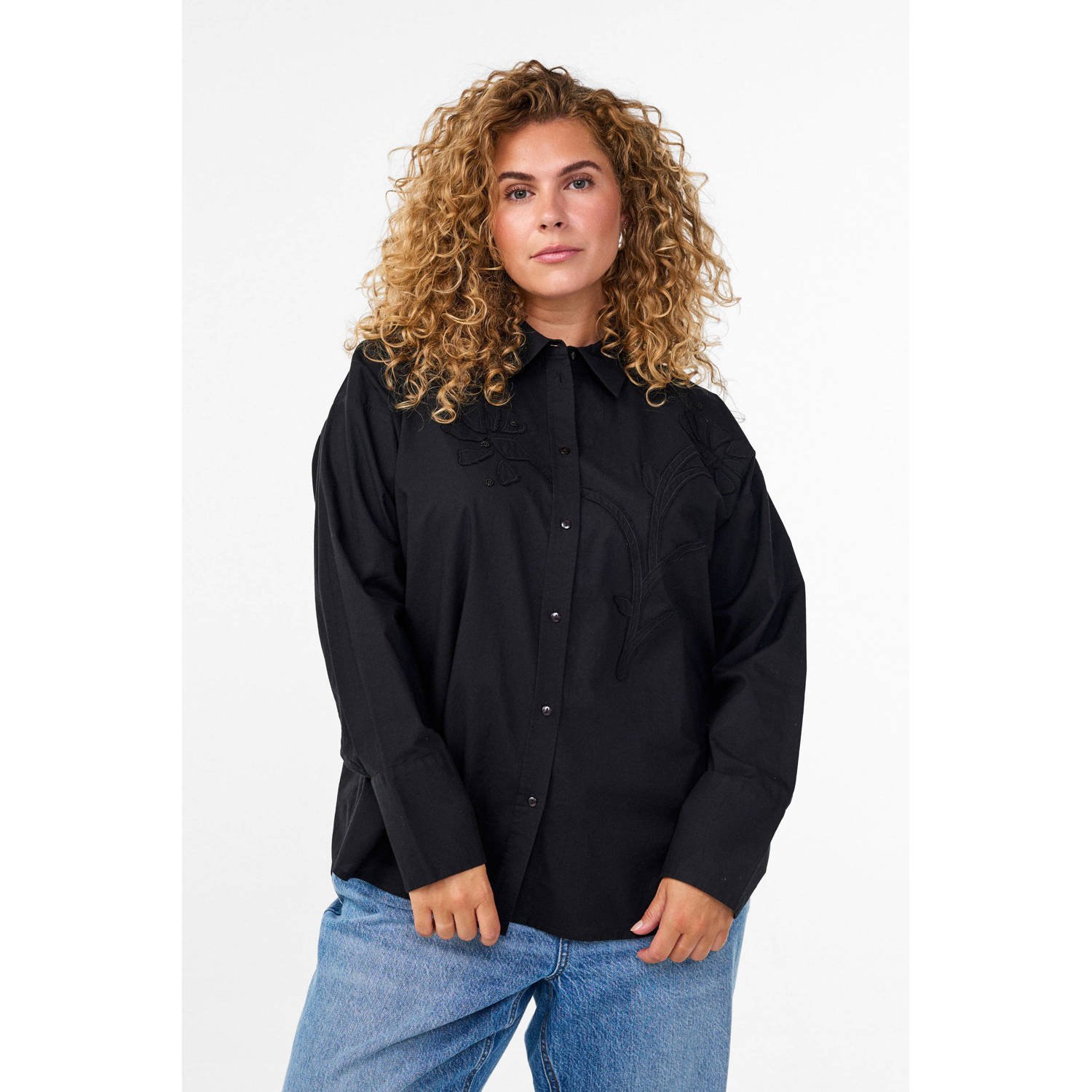 Zizzi blouse zwart