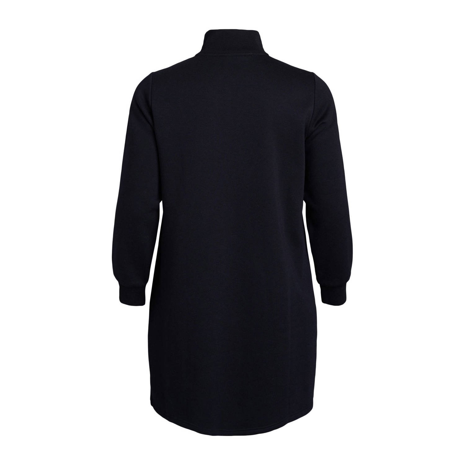 Zizzi sweatjurk zwart