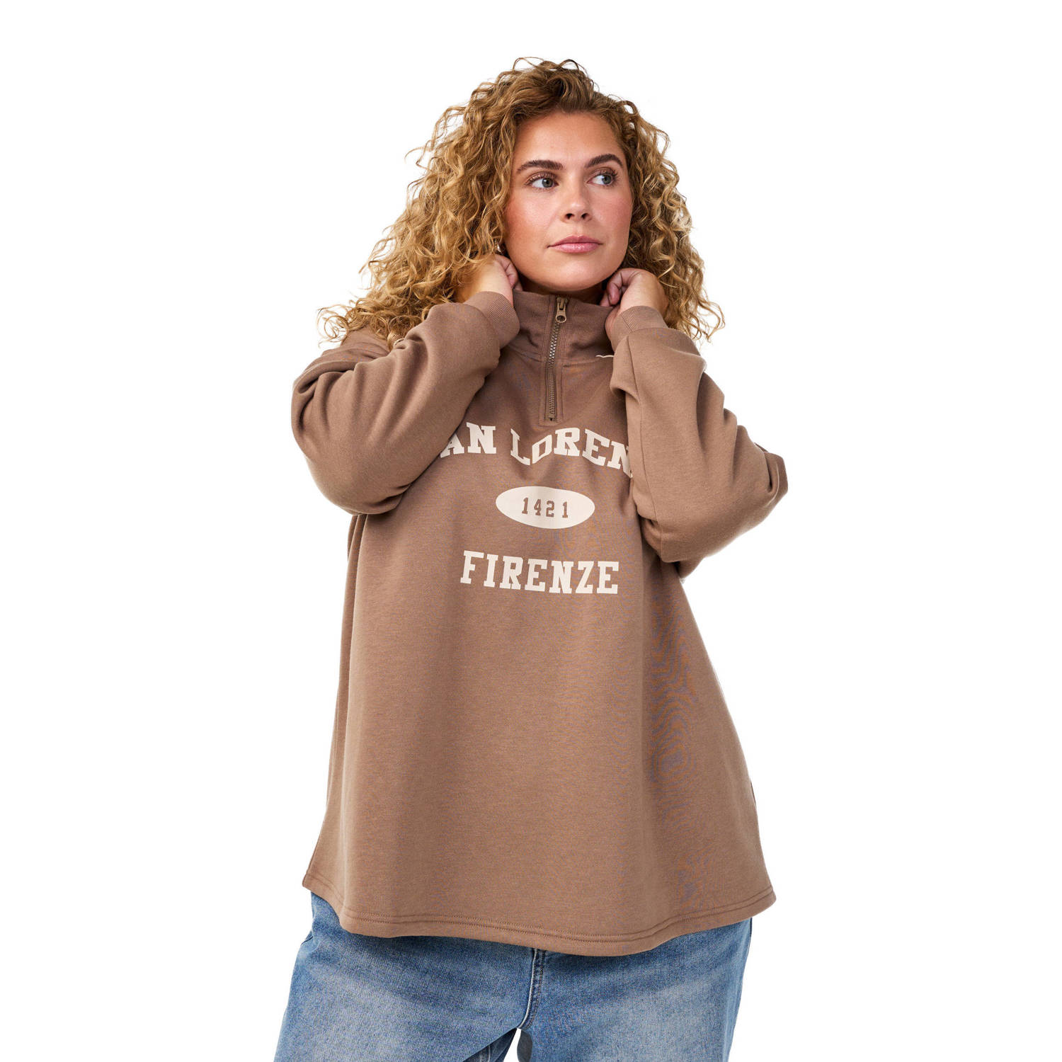 Zizzi sweater beige