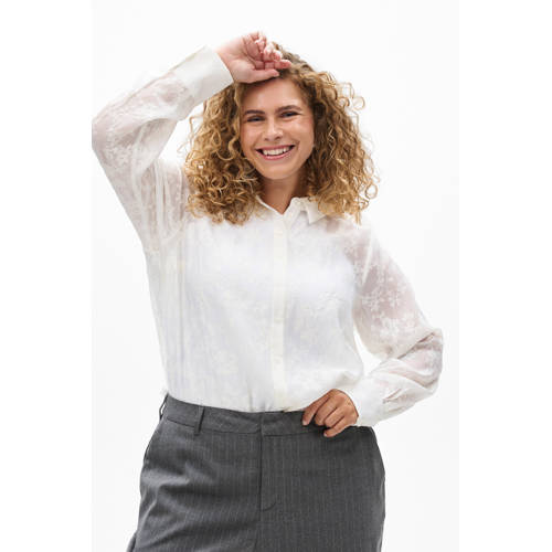 Zizzi blouse ecru afbeelding