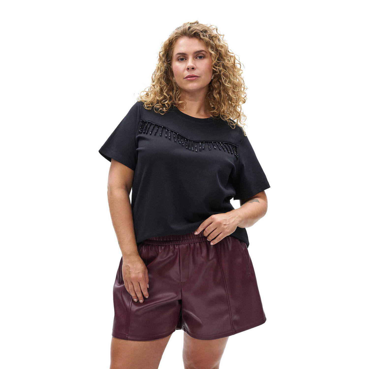 Zizzi T-shirt zwart
