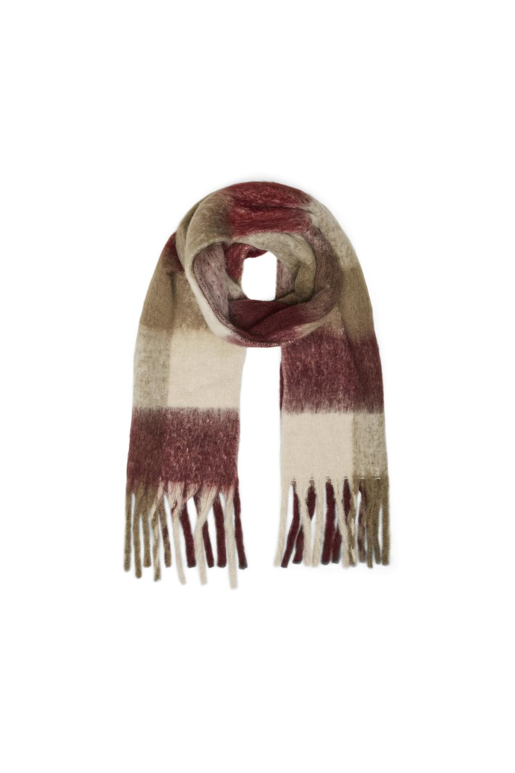 VERO MODA geruite sjaal VMIVY rood