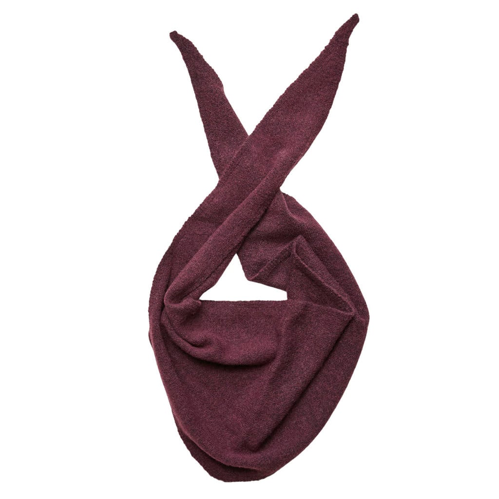 VERO MODA x Wehkamp triangle scarf VMLINA donkerrood