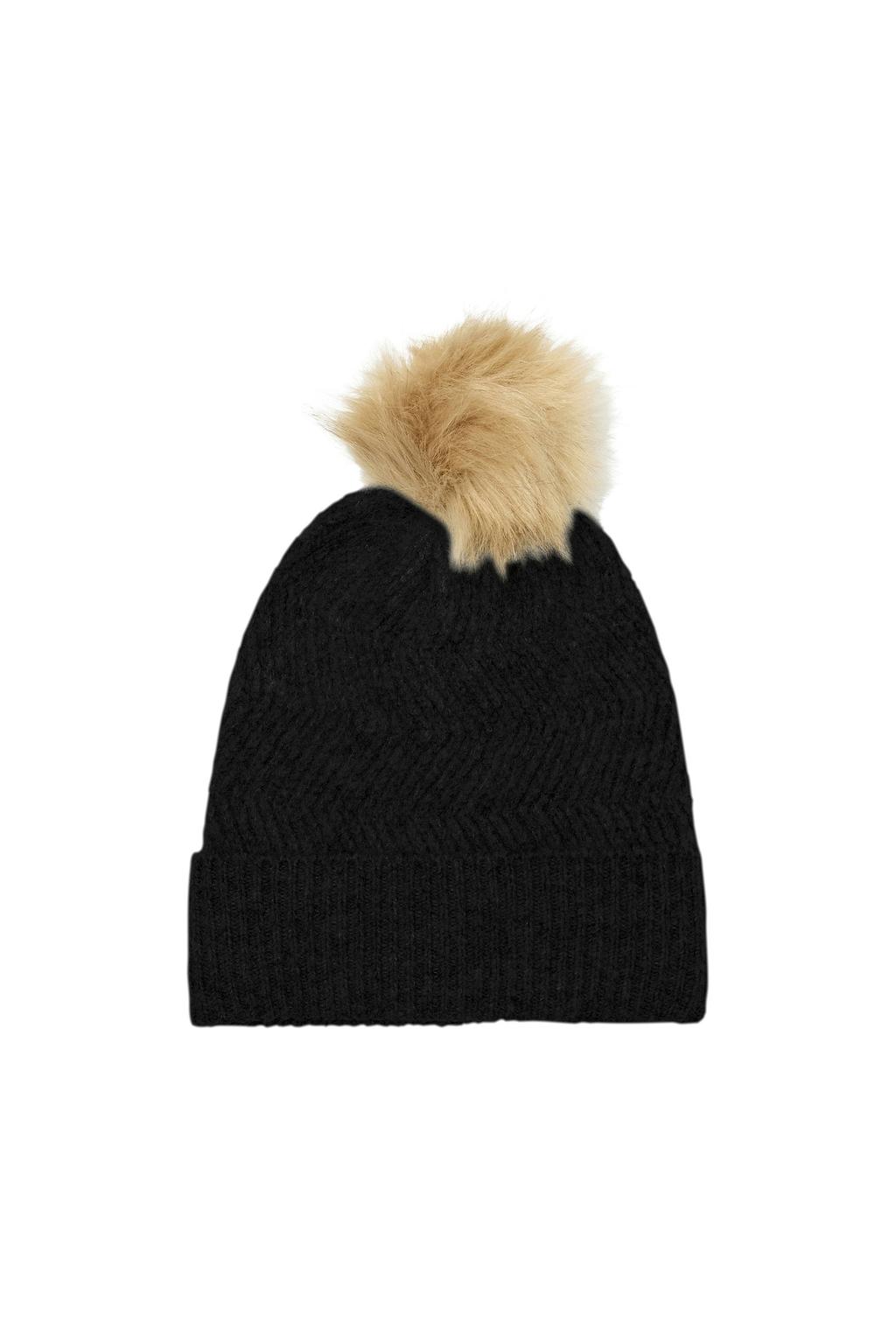VERO MODA pompon muts VMGRACE zwart