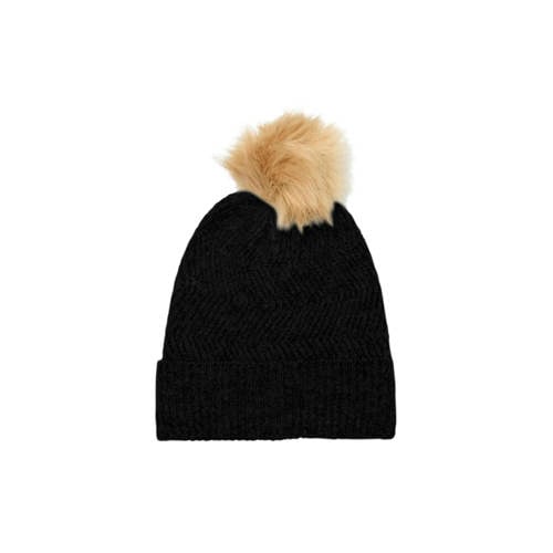 VERO MODA muts met pompom VMGRACE zwart afbeelding