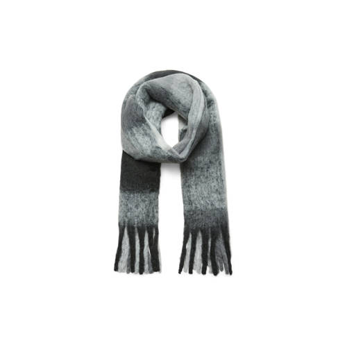 VERO MODA geruite sjaal VMIVY grijs afbeelding