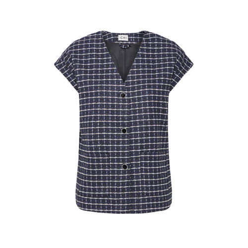 ICHI blousetop donkerblauw afbeelding