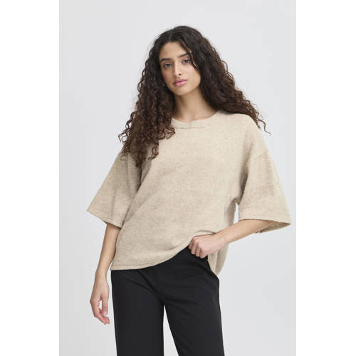 ICHI pullover beige afbeelding