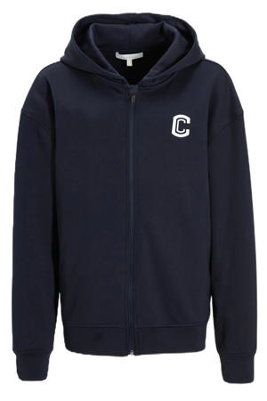 vest met logo Liam donkerblauw