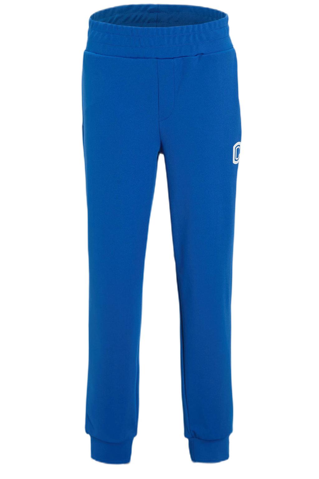 Blauwe jongens Coolcat joggingbroek Cole van katoen met elastische tailleband en logo dessin