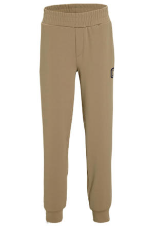joggingbroek met logo Cole beige