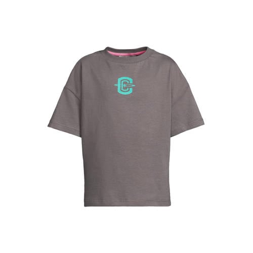 Coolcat T-shirt met beer printopdruk Esmee grijs afbeelding