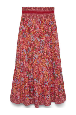 maxi rok rood