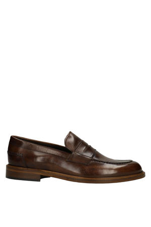leren loafers bruin