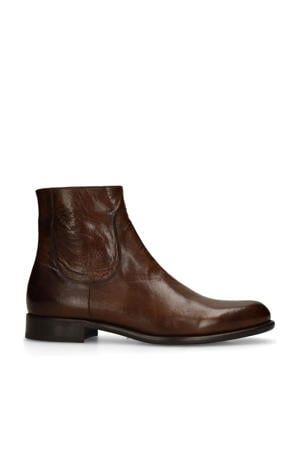 leren enkelboots bruin