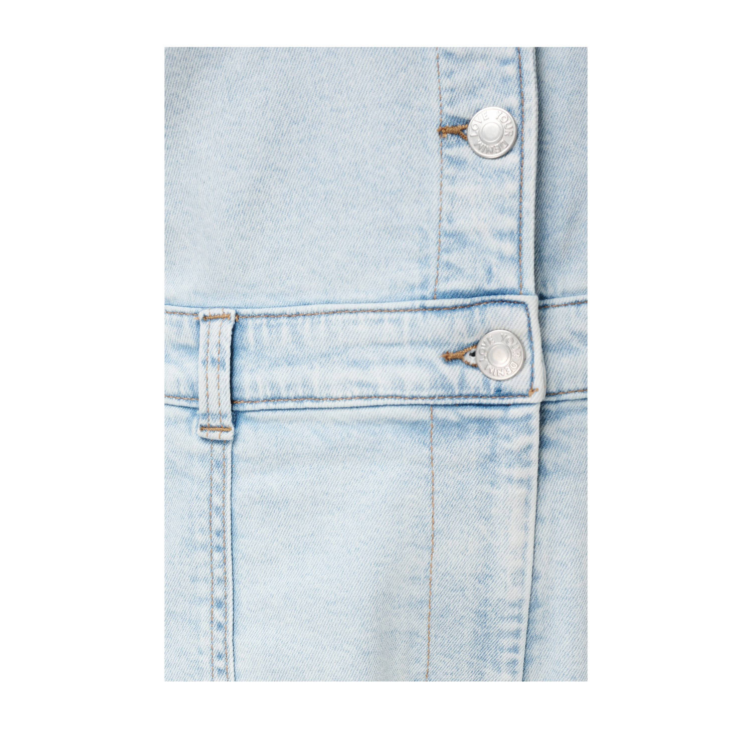 MS Mode light blue denim playsuit