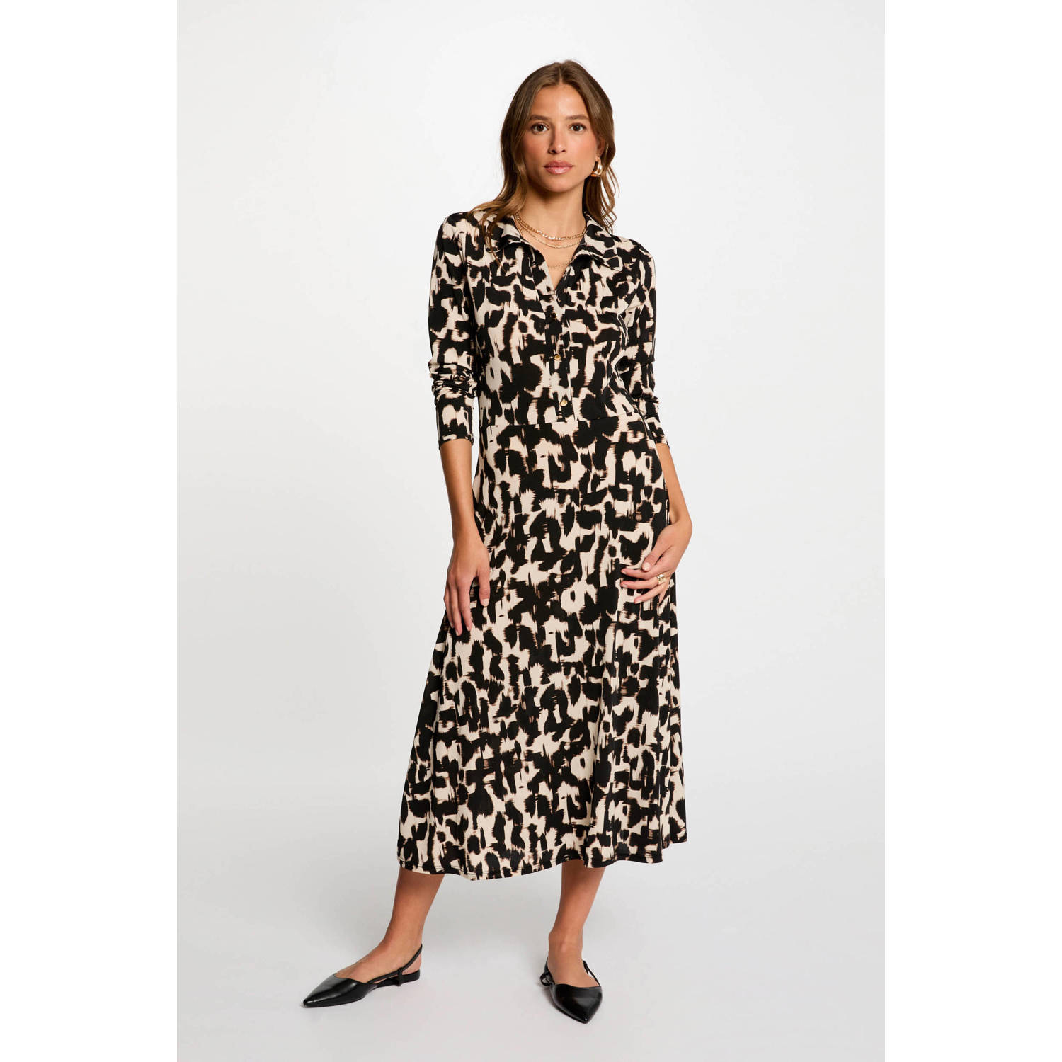 Morgan blousejurk beige