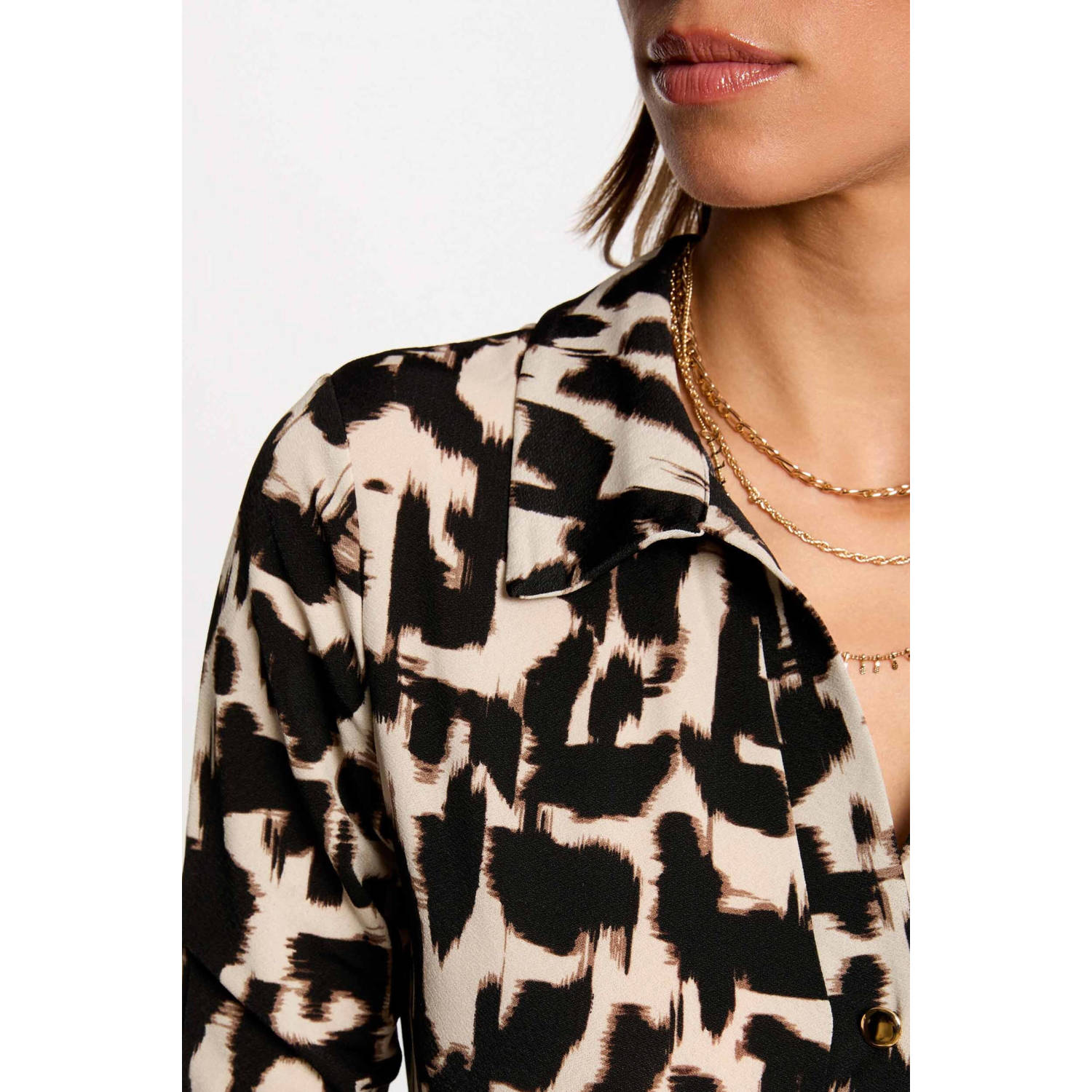 Morgan blousejurk beige