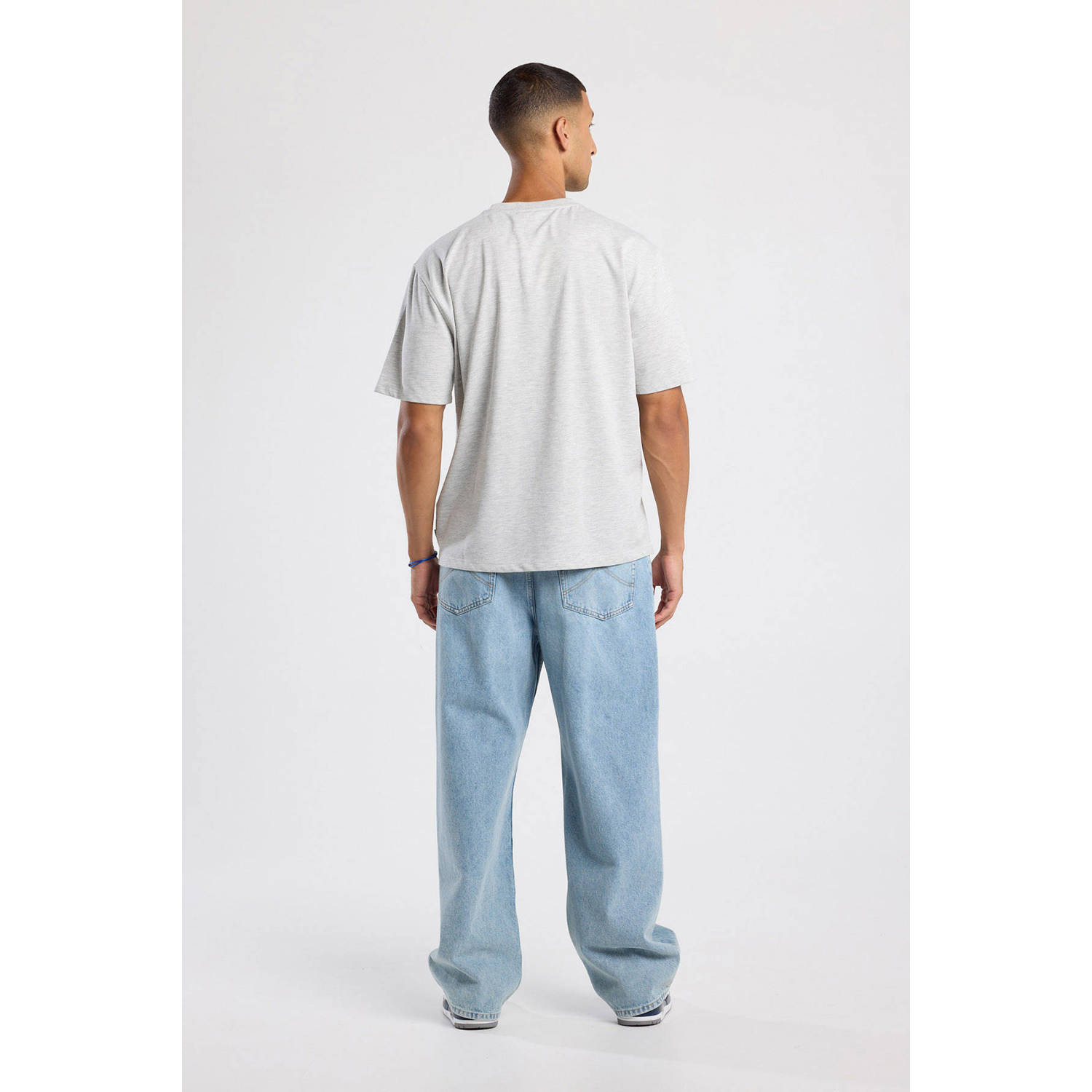 America Today relaxed T-shirt lichtgrijs
