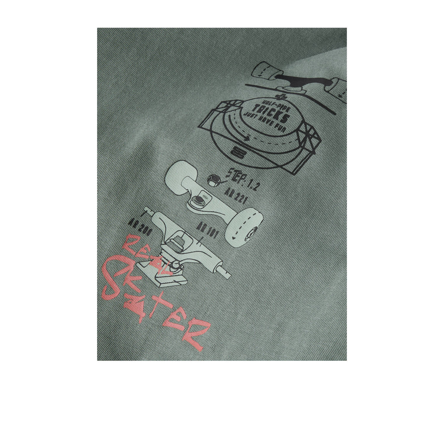 NAME IT KIDS longsleeve NKMNIKOLAI set van 3 donkerblauw donkergroen offwhite