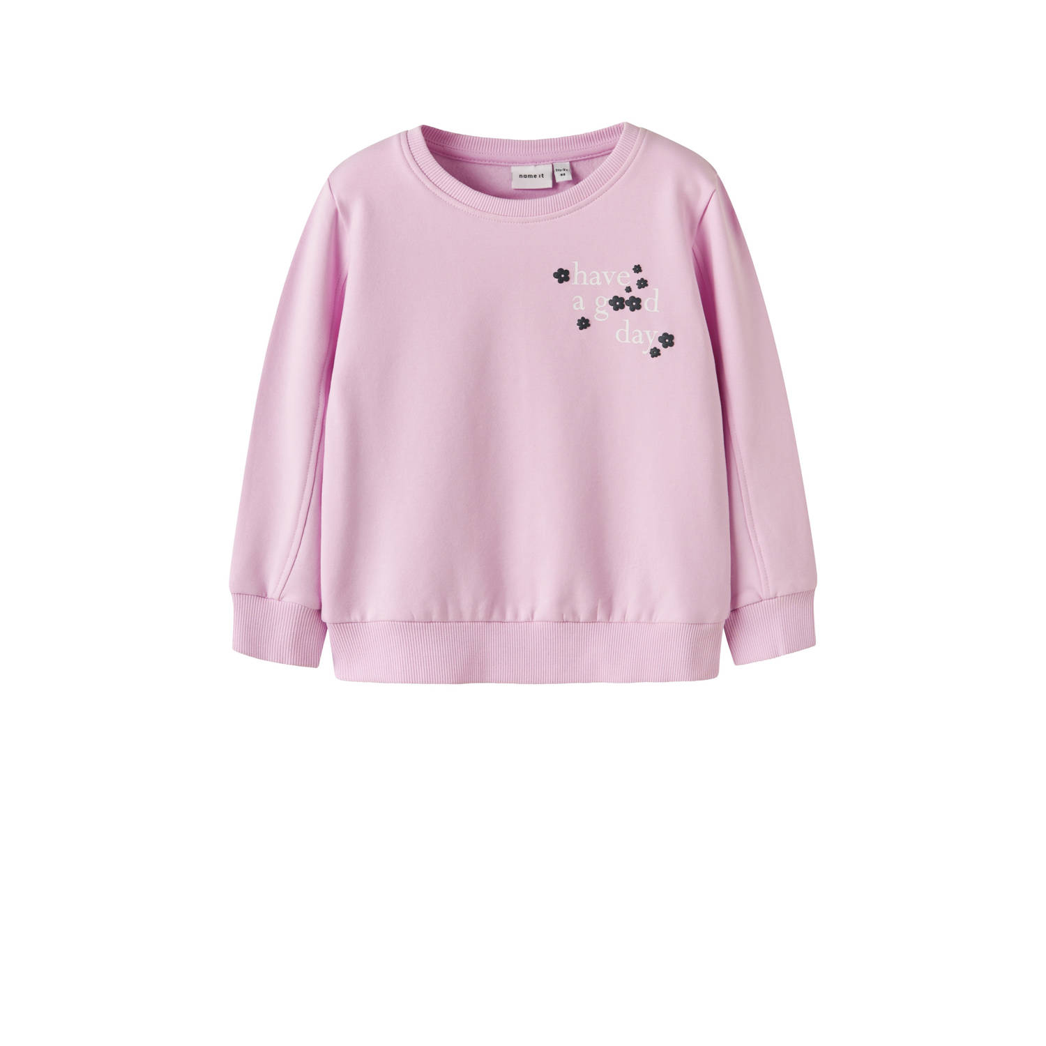 NAME IT MINI sweater lichtroze