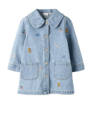 denim blousejurk light blue denim