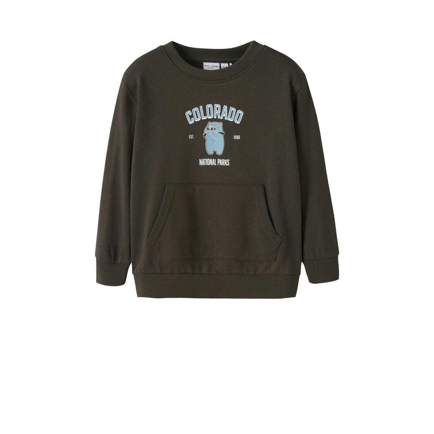 NAME IT MINI sweater donkerbruin