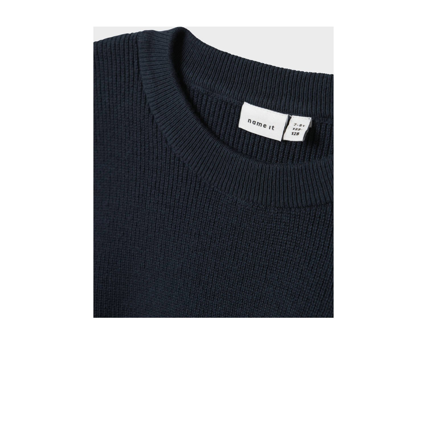 NAME IT KIDS trui donkerblauw gebreid