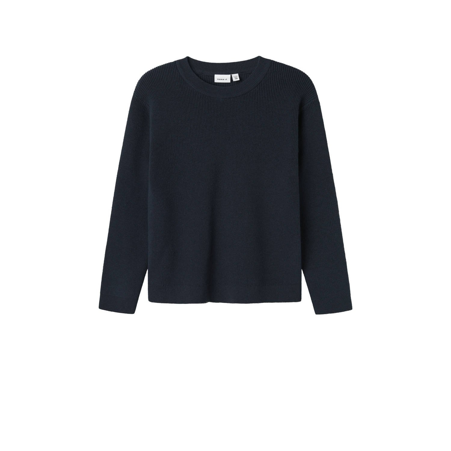 NAME IT KIDS trui donkerblauw gebreid