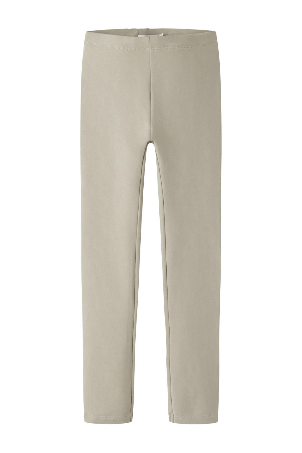 Zandkleurige meisjes NAME IT KIDS legging van stretchkatoen met regular fit, regular waist en elastische tailleband