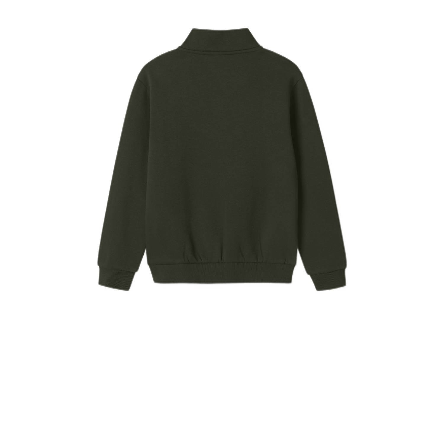 NAME IT KIDS sweater donkergroen
